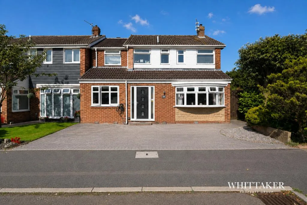 Exterior of a four-bedroom detached family home on Goathland Drive, Sunderland